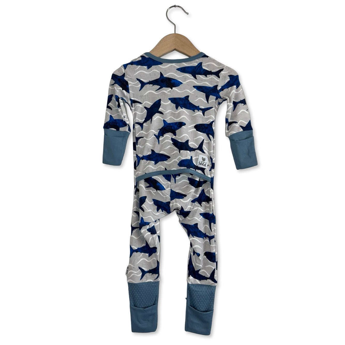 Feelin’ Sharky Adaptive Tube Access Day to Night Romper