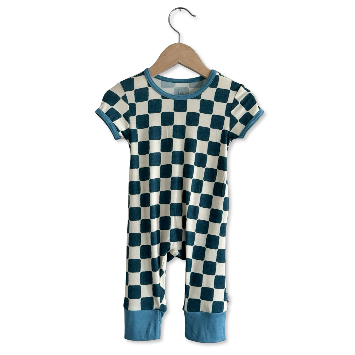 Checker Me Out Mini Ribbed Short Long Romper