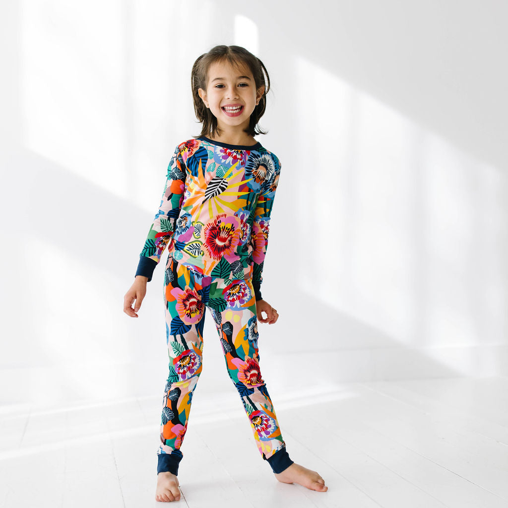 Fiesta Floral Two Piece Jammie Set (18-24 mth- 5T)