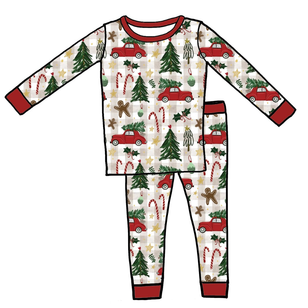 Off to Pick Pines Two Piece Kid's Jammie Set