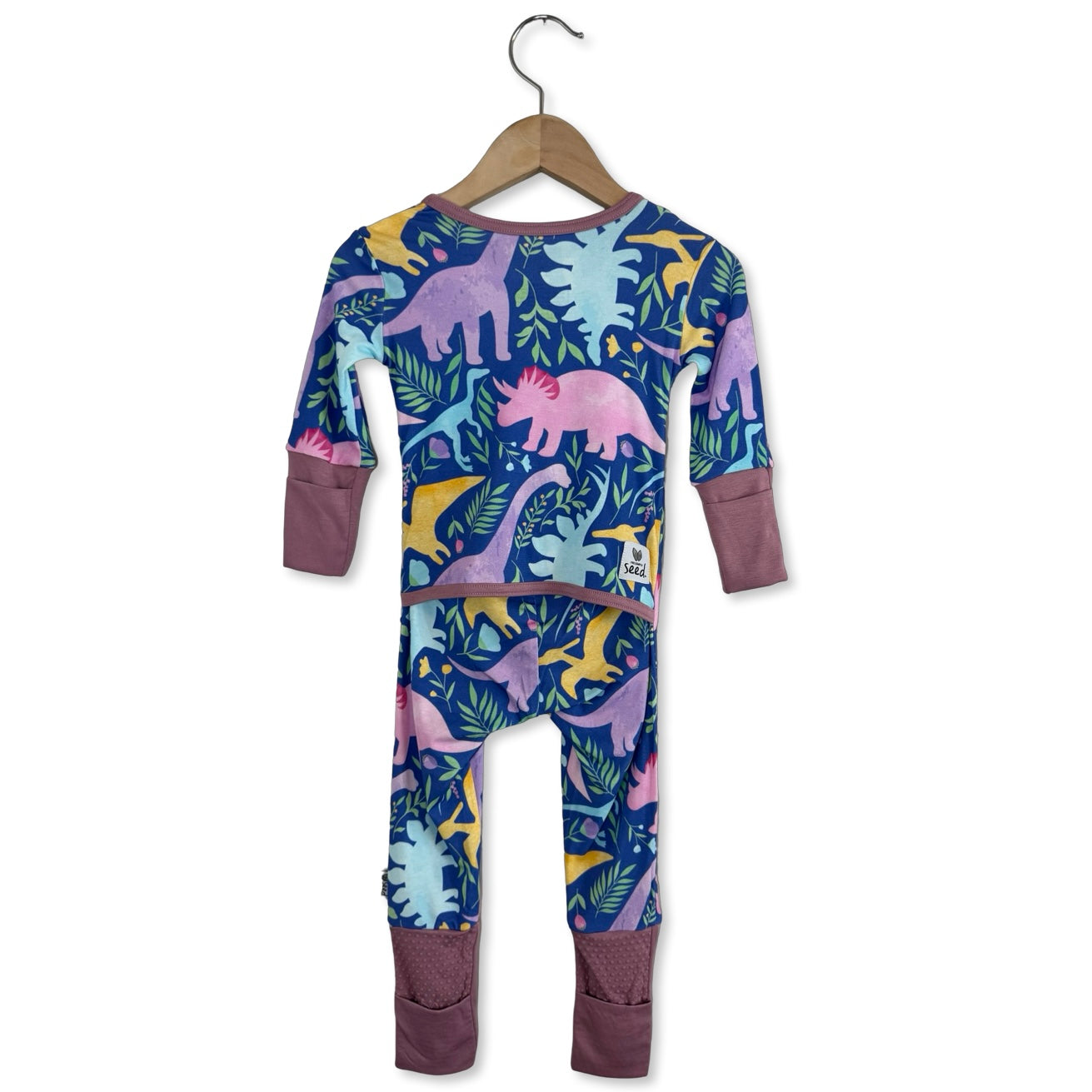 Diva-Saurus Adaptive Tube Access Kid's Day to Night Romper