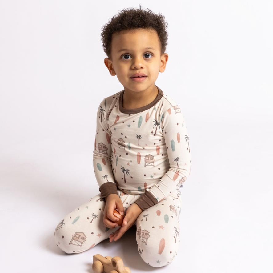 Beach Bum Two Piece Kid's Jammie Set