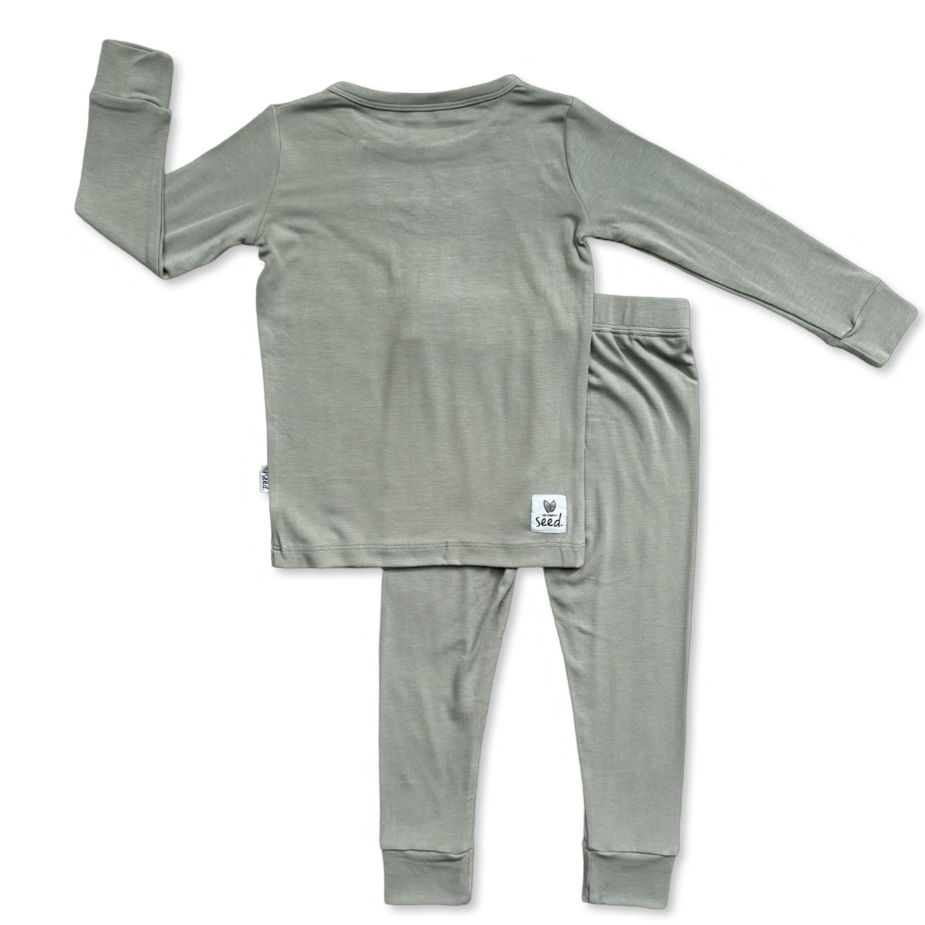 Seagrass Mini Ribbed Two Piece Jammie Set (18-24 mth- 5T)