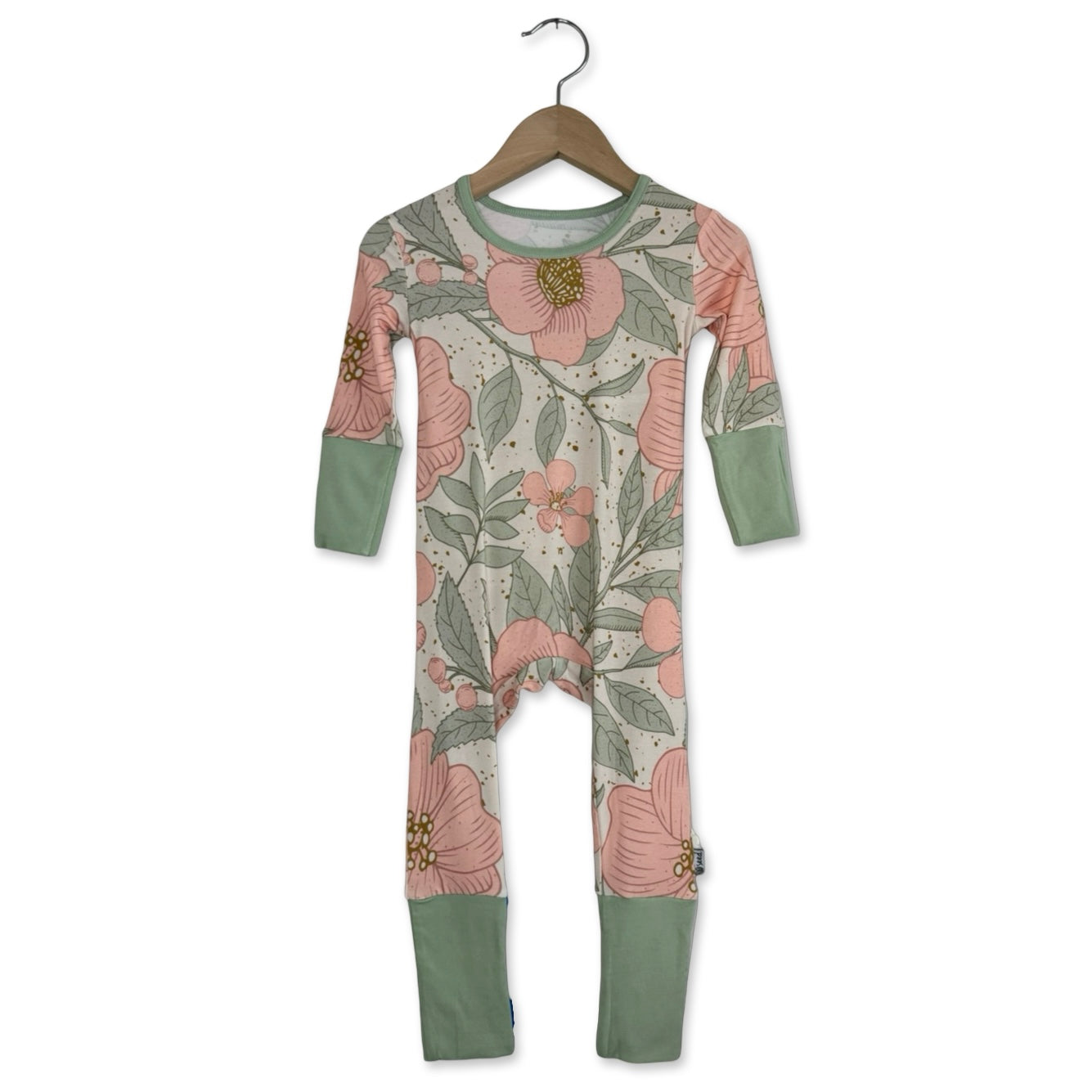 Petal Me Pink Mini Ribbed Kid's Day to Night Romper