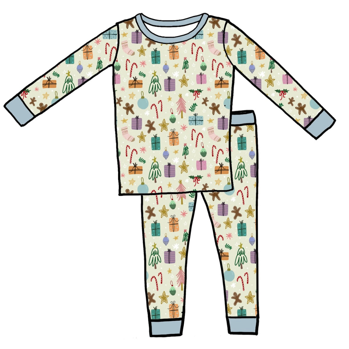 Oh What Fun It Is Two Piece Kid's Jammie Set