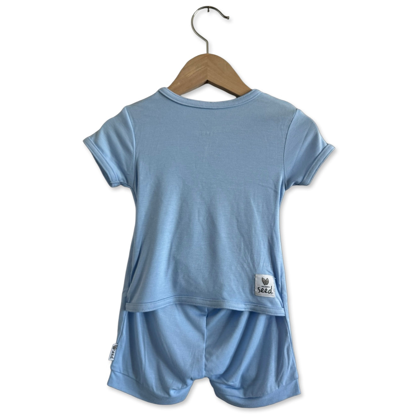 Not a Cloud In The Sky Mini Ribbed Shorty Romper