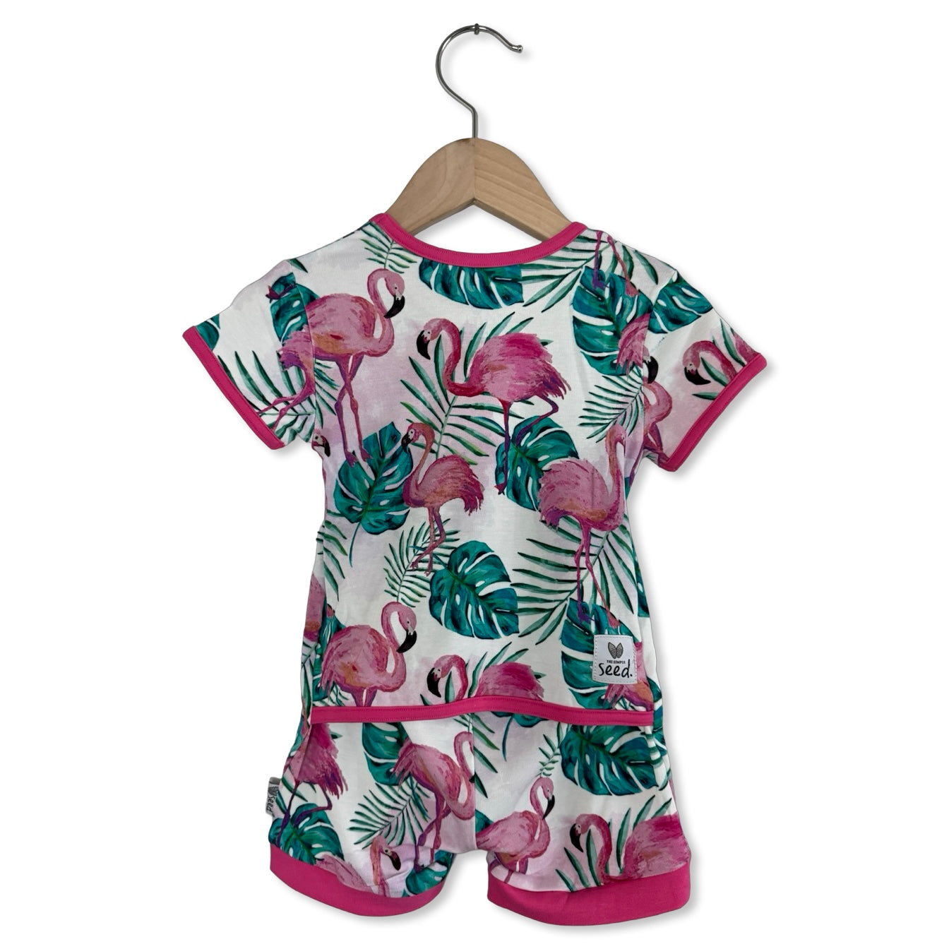 Flamingo Shorty Romper