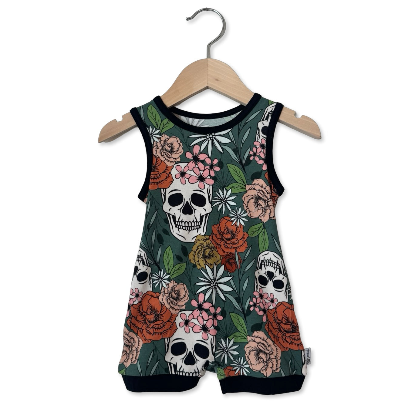 Sweet & Skully Sleeveless Shorty Romper