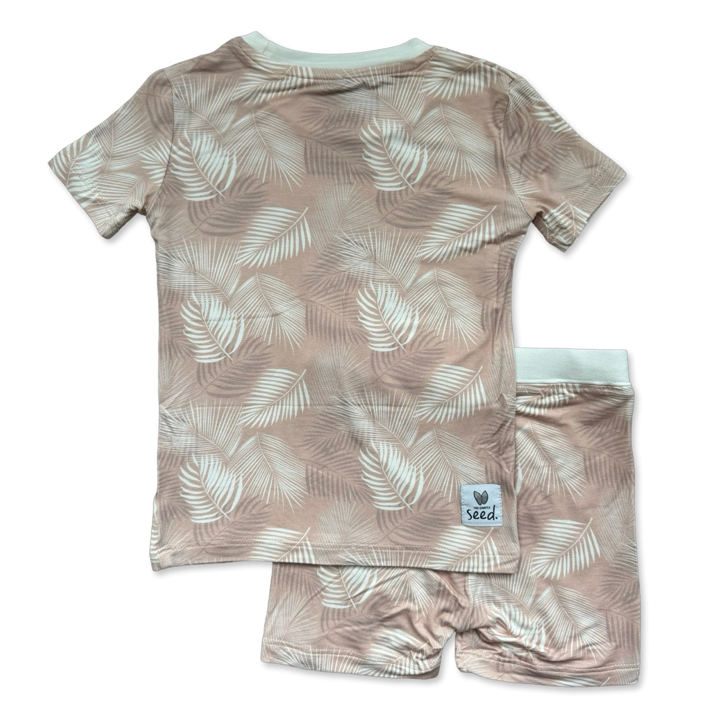 Pink Palms Two Piece Short Jammie Set (18-24 mth- 5T)