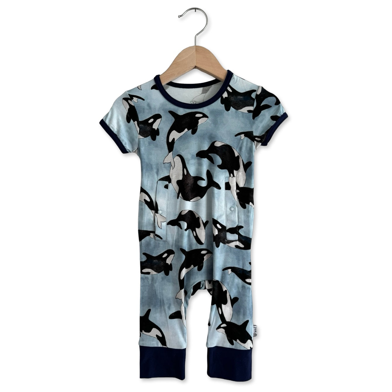 Save the Whales Adaptive Tube Access Kid Short Long Romper
