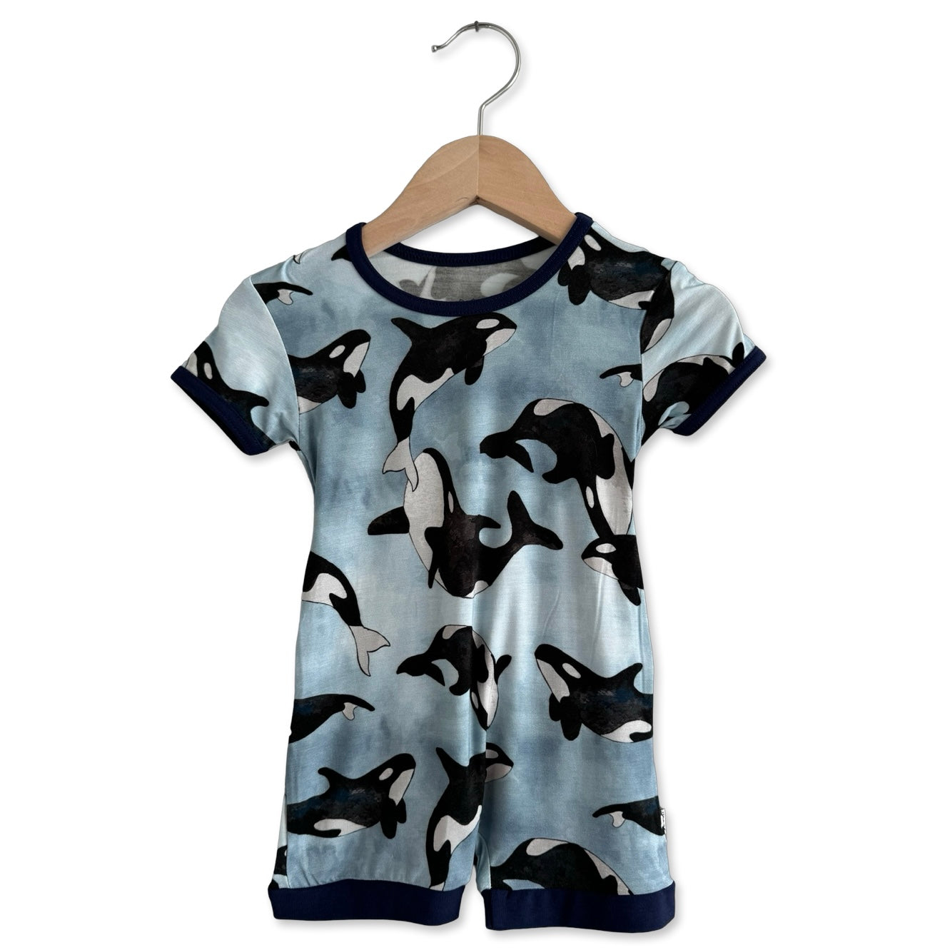 Save the Whales Shorty Romper