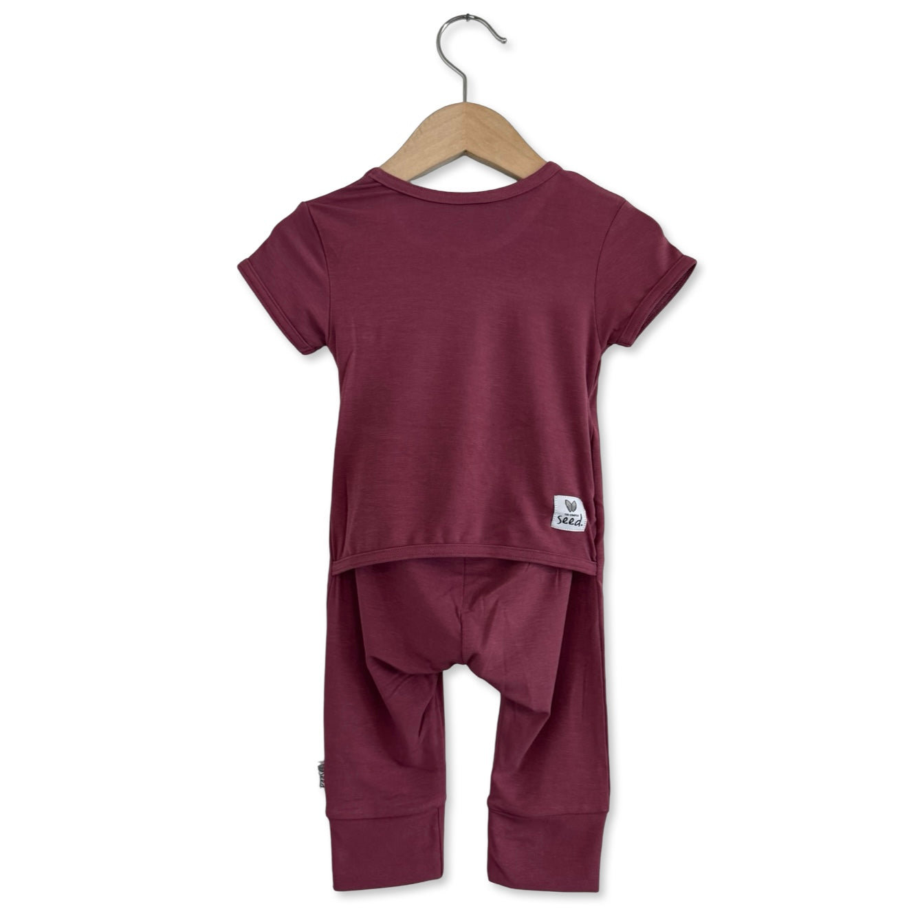 Maroon Kid's Short Long Romper