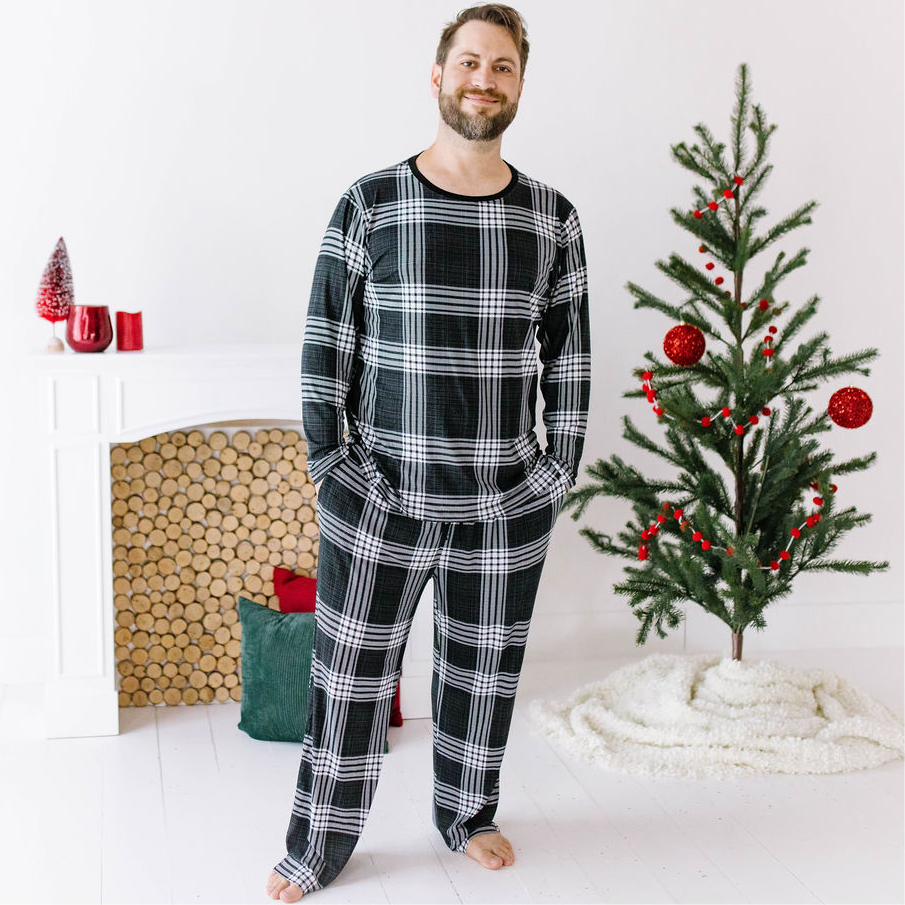 Ain't Mad About Plaid  Men's Long Sleeve Two Piece Set