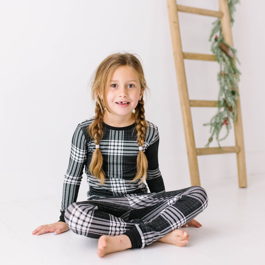 Ain't Mad About Plaid Two Piece Kid's Jammie Set