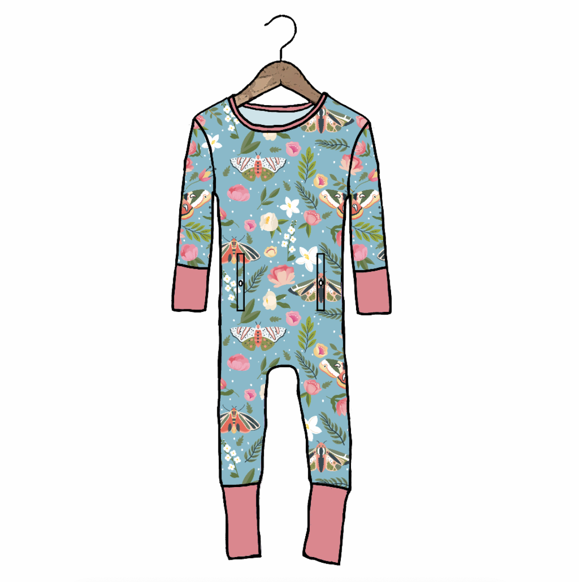 Flutters & Flowers Adaptive Tube Access Day to Night Romper