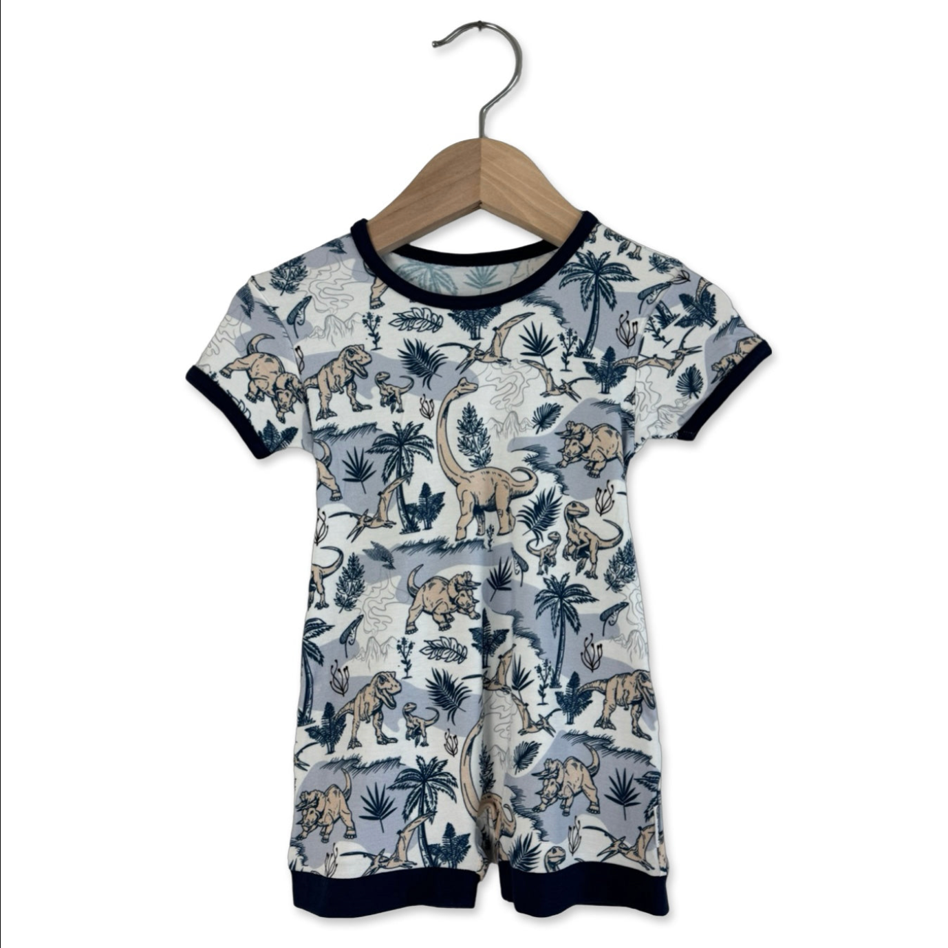 Jurassic Jungle Kid Shorty Romper