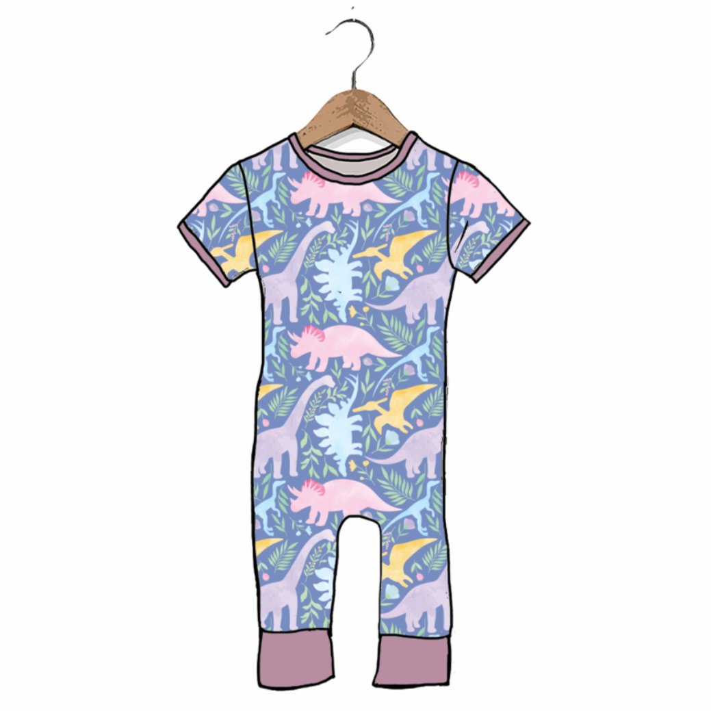 Diva-Saurus Short Long Romper