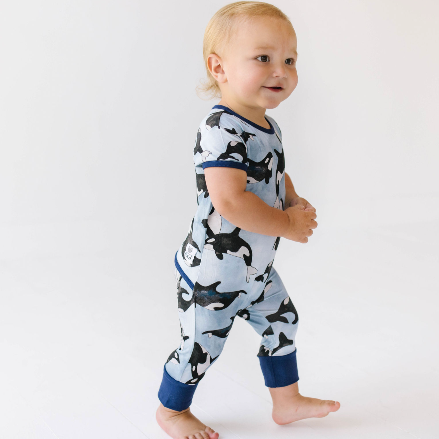 Save the Whales Short Long Romper