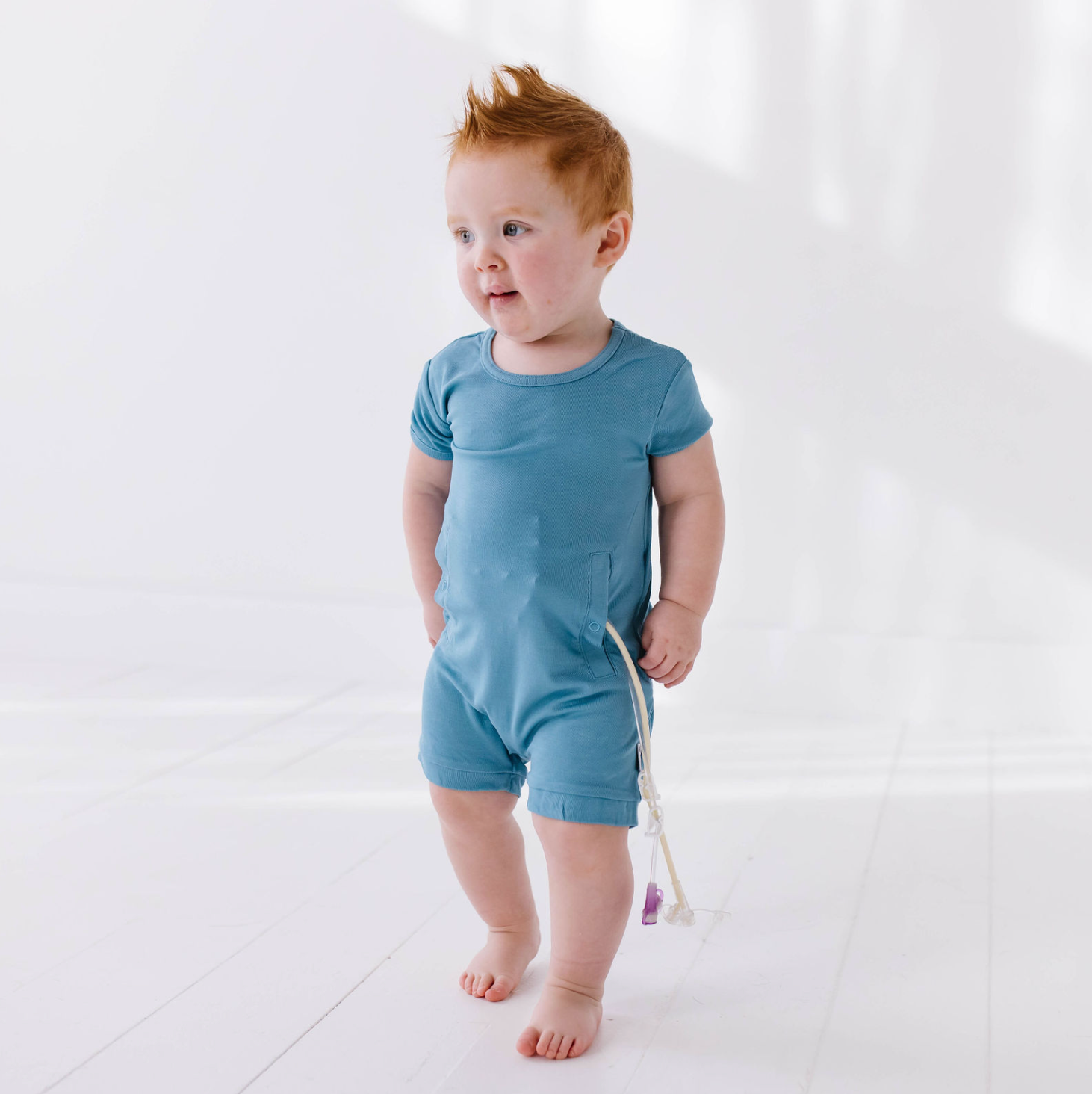 Blue Jay Adaptive Tube Access Shorty Romper