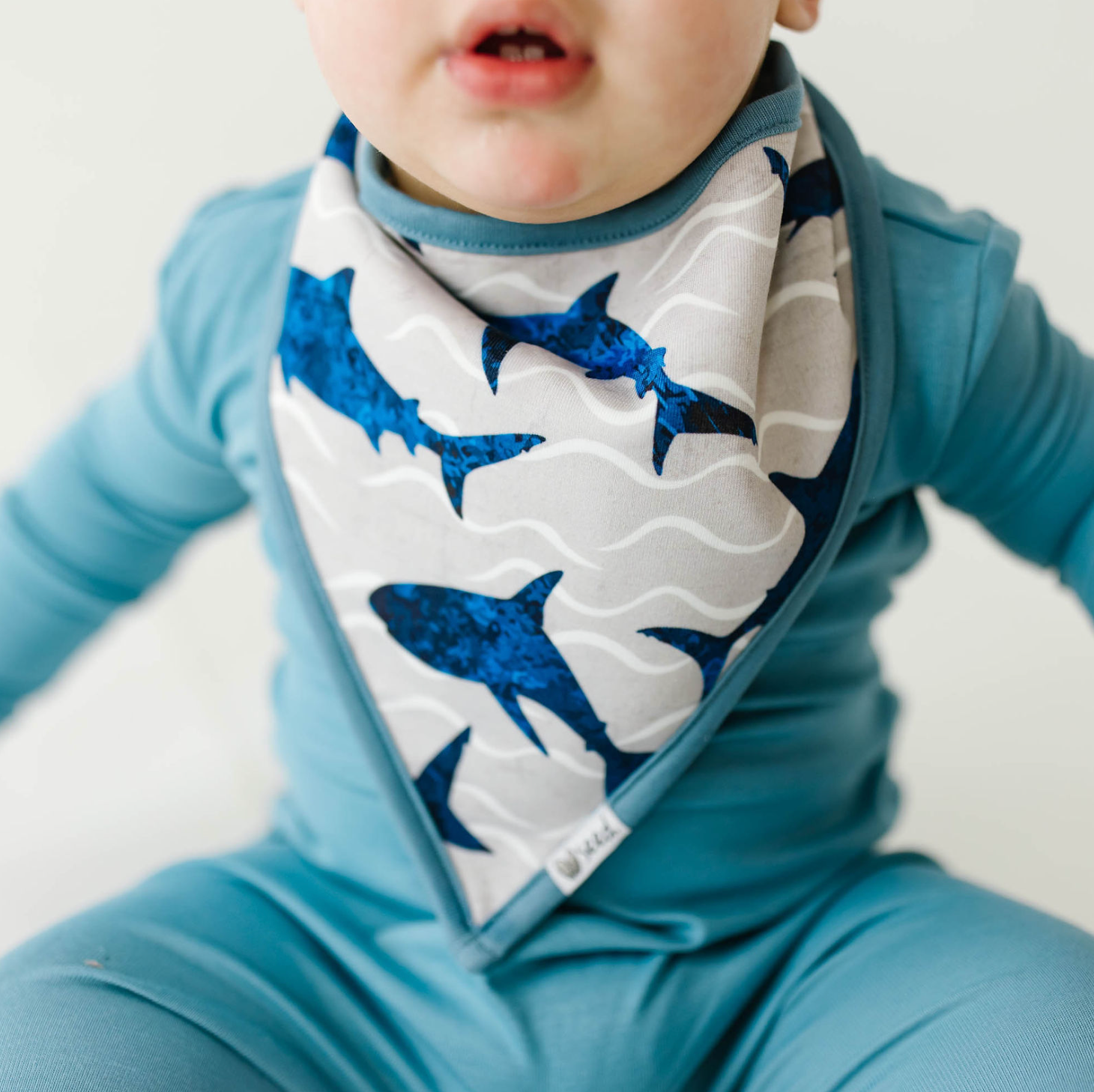 Feelin' Sharky Me Bandana Bib