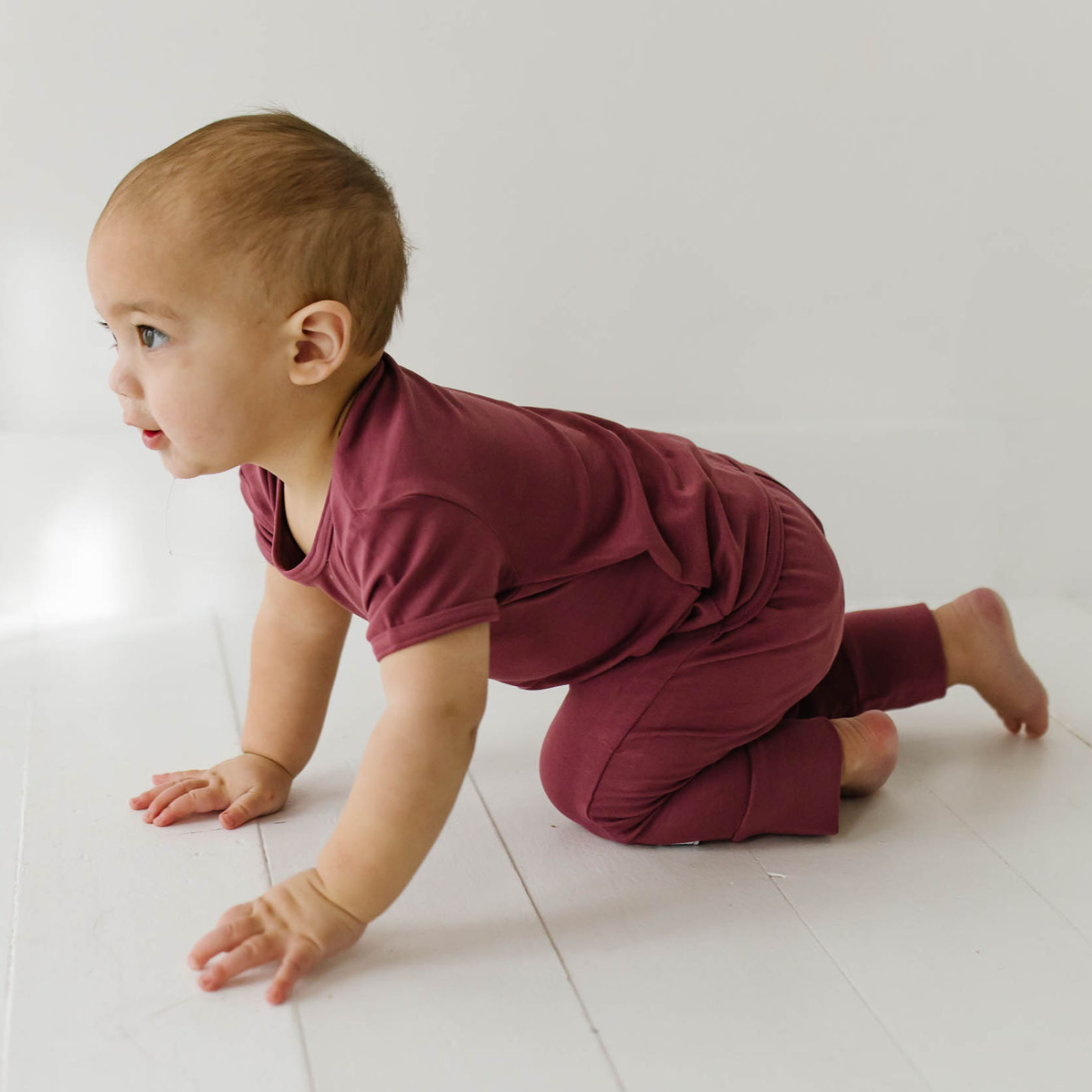 Maroon Short Long Romper