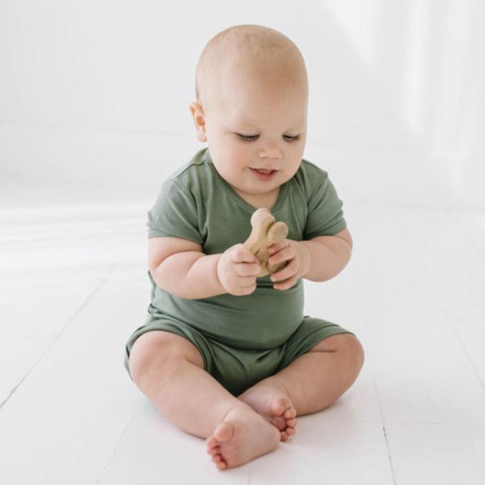 Succulent Mini Ribbed Shorty Romper