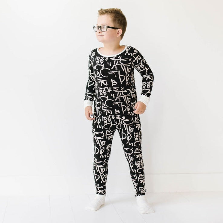 Alphabet for Autism Kid's Day to Night Romper